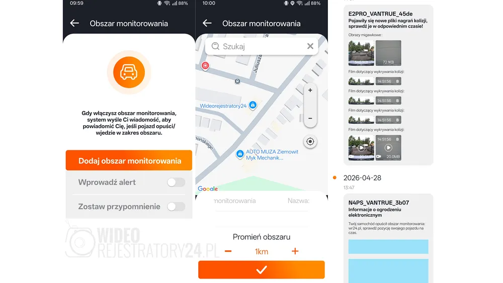 kamera samochodowa vantrue e2 pro